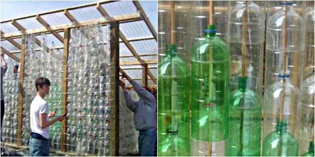 А вы тоже до сих пор выбрасываете пластиковые бутылки? А знаете, что из них можно построить теплицы и другие здания?